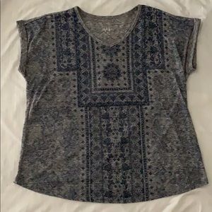 Blue & grey women’s top